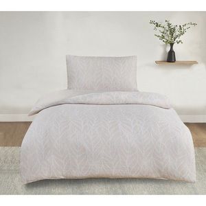 Lenjerie de pat din jacard Alabama bej, 140 x 200cm, 70 x 90 cm, bej imagine