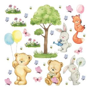 Decorațiune autocolantă Bear, 30 x 30 cm imagine