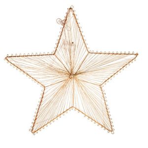 Stea metalică suspendată Golden Glow, 30 x 29 cm, 10 LED-uri imagine