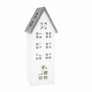 Decorațiune de Crăciun cu LED Light house alb, 11, 7 x 21 x 9, 8 cm, alb imagine