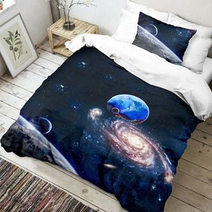 Lenjerie de pat din bumbac Univers 3D, 140 x 200 cm, 70 x 90 cm imagine