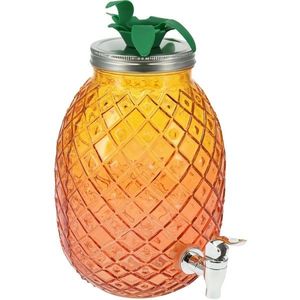 Dozator de băuturi EH din sticlă 4, 5 l, portocaliu, portocaliu imagine