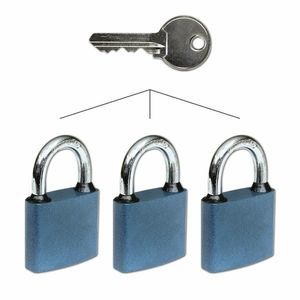 Set de 3 lacăte pentru închidere comună - "SU"RV.OVAL.52.SET3 imagine