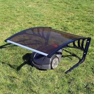 Adăpost pentru mașină de tuns iarbarobotizată ALDOTRADE maro , 80 x 60 x 40 cm, maro imagine