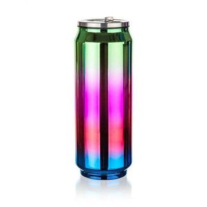 Termos Banquet BE COOL 430 ml, verde-roșu-albastru, verde imagine