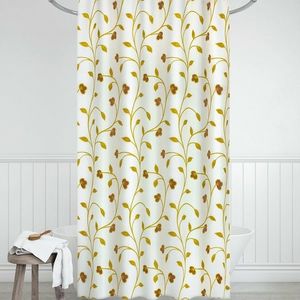 Perdea de duș Plante bej, 180 x 200 cm imagine