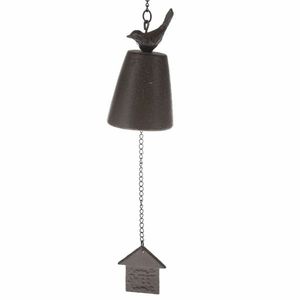 Clopoțel din fontă Sweet home maro, 8 x 49 cm, maro imagine