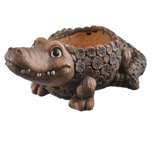 InDecor Ghiveci ceramic pentru flori crocodilRona, 51 x 28 x 21 cm imagine