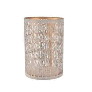 InDecor Sfeșnic metalic Leaf bej, 13 x 13 x 22 cm, L imagine