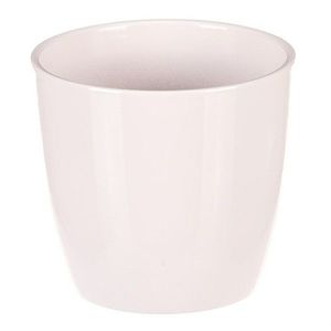 Vase de flori din ceramică Teracotă, diametru 12cm, alb imagine