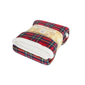 B.E.S. Petrovice Pătură din lână Buffalo Károroșu-verde, 150 x 200 cm imagine