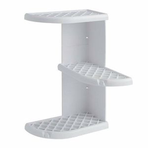 Raft de colț GEDY 8579 Oscar pentru duș 23 x 37, 5x 23 cm, plastic ABS, alb imagine