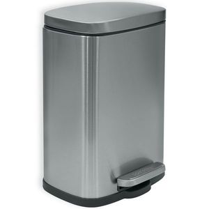 Spirella Coș de gunoi cu pedală Akira 5 l, oțelinoxidabil periat, argintiu imagine