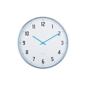 Karlsson 5969BB ceas de perete design, albastru, diametru 40 cm, albastru imagine
