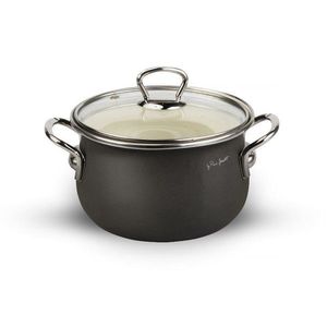 Cratiță emailată Lamart LT1277 Hard diametru 16 cm, gri, diam. 16 cm imagine