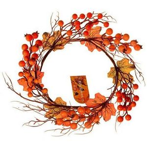 Coroniță cu frunze și fructe de pădure, diam. 22 cm imagine