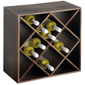 Kesper 69244 Raft pentru vin, finisaj închis, 50 x50 x 25 cm imagine