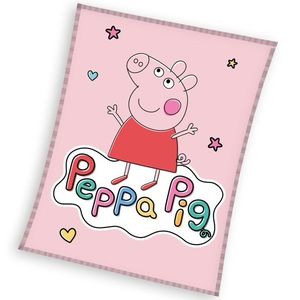 Carbotex Pătură pentru copii Pepa PorcușorulVeselă Pepina, 110 x 140 cm imagine