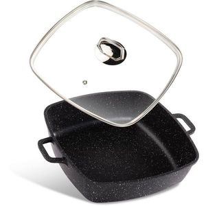 Lamart LT1288 tigaie Cast, 28 x 28 cm, negru, negru imagine