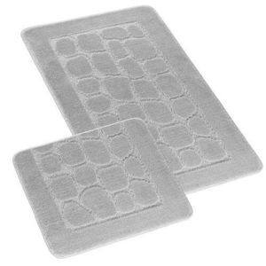 Set de covorașe de baie Bellatex Bany fără decupaj Gresie gri deschis, 60 x 100 cm, 60 x 50 cm imagine