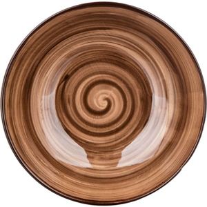 Farfurie adâncă Banquet PALAS, 18 cm, maro, maro imagine