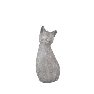 InDecor Pisică ceramică Meg gri, 24 x 20 x 53 cm, 53 cm imagine