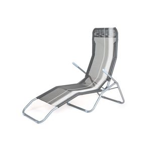 Happy Green Șezlong de plajă antracit, 142 x 60 x96 cm imagine