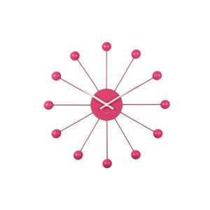 Karlsson 5977BP ceas de perete design, roz, diametru 40 cm, roz imagine