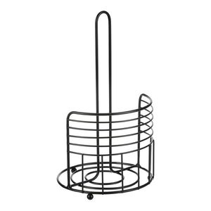 Autronic Suport metalic rotund pentru șervețele dehârtie, negru imagine