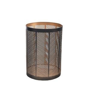 In Decor Sfeșnic metalic Line negru, 12 x 12 x 18cm imagine