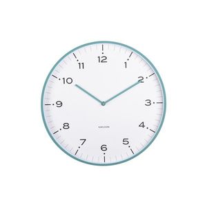 Karlsson 6011BL ceas de perete design, albastru, diametru 40 cm, albastru imagine