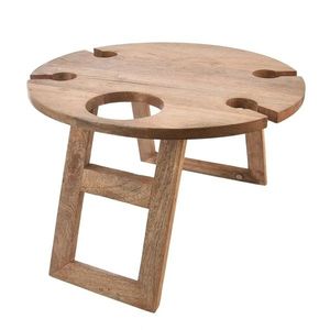 Orion Masă de picnic/tavă din lemn de mango, 39, 5x 24, 5 cm imagine