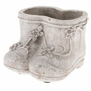 Ghiveci din beton Pantofi, 15, 5 x 10, 5 x 12, 5 cm imagine