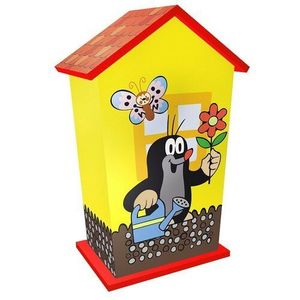 Pușculiță Rappa Cârtiță, din lemn, 9 x 12, 5 x 6 cm imagine