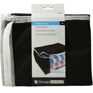 Sac de depozitare sub pat, 60 x 45 x 30 cm, negru imagine