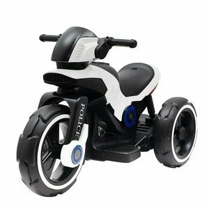 Motocicletă electrică pentru copii Baby Mix Police negru și alb, 100 x 50 x 61 cm imagine
