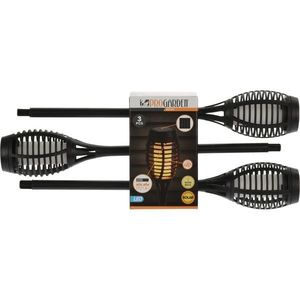 Set de lămpi solare cu LED-uri Topeka 48 cm, 3 buc, alb cald imagine