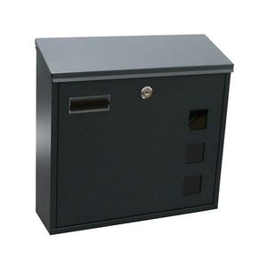 Cutie poștală 350 x 330 x 110 mm, antracit, antracit imagine