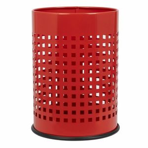 Alda Coș de gunoi Officer perforat 18 l, roșu, roșu, 18 l imagine