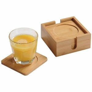 Kesper 58746 Set de 6 suporturi pentru pahare dinbambus, diametru 10 cm imagine