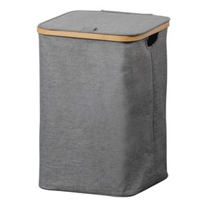 Kesper 19599 Coș pentru rufe cu capac, gri, 50 x33 x 33 cm imagine
