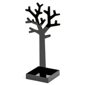 Suport de bijuterii Compactor, sub formă de copac, negru, negru imagine
