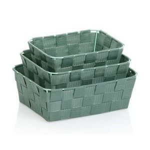 Set de coșuri de depozitare Kela din 3 pieseAlvaro, verde imagine