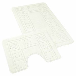 Set de covorașe de baie KvalitexOrnament crem, 60 x 100 cm, 60 x 50 cm imagine