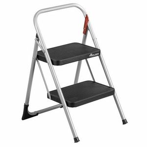 Trepte pliabile pentru uz profesional Rolser M10UNE, 2 trepte, argintiu, argintiu imagine