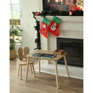 Set pentru copii cu masă și scaun, 2 buc BunnyOne Chair Set - Brown imagine