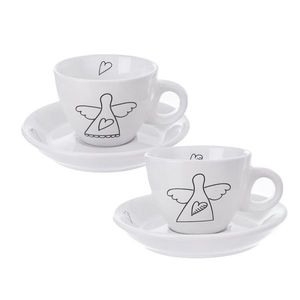 Set cadou cești cu farfurioare Orion ANGEL, 90 ml, imagine