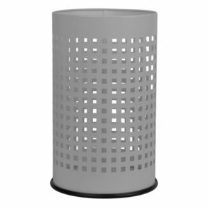 Alda Coș de gunoi Officer perforat 18 l, gri, gri, 18 l imagine