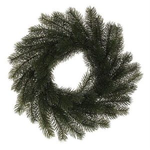 Ghirlandă artificială din molid, diametru 30 cm, verde închis, verde închis imagine