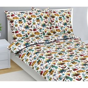 Bellatex Lenjerie de pat din bumbac de Crăciun Crăciun, 140 x 200 cm, 70 x 90 cm imagine